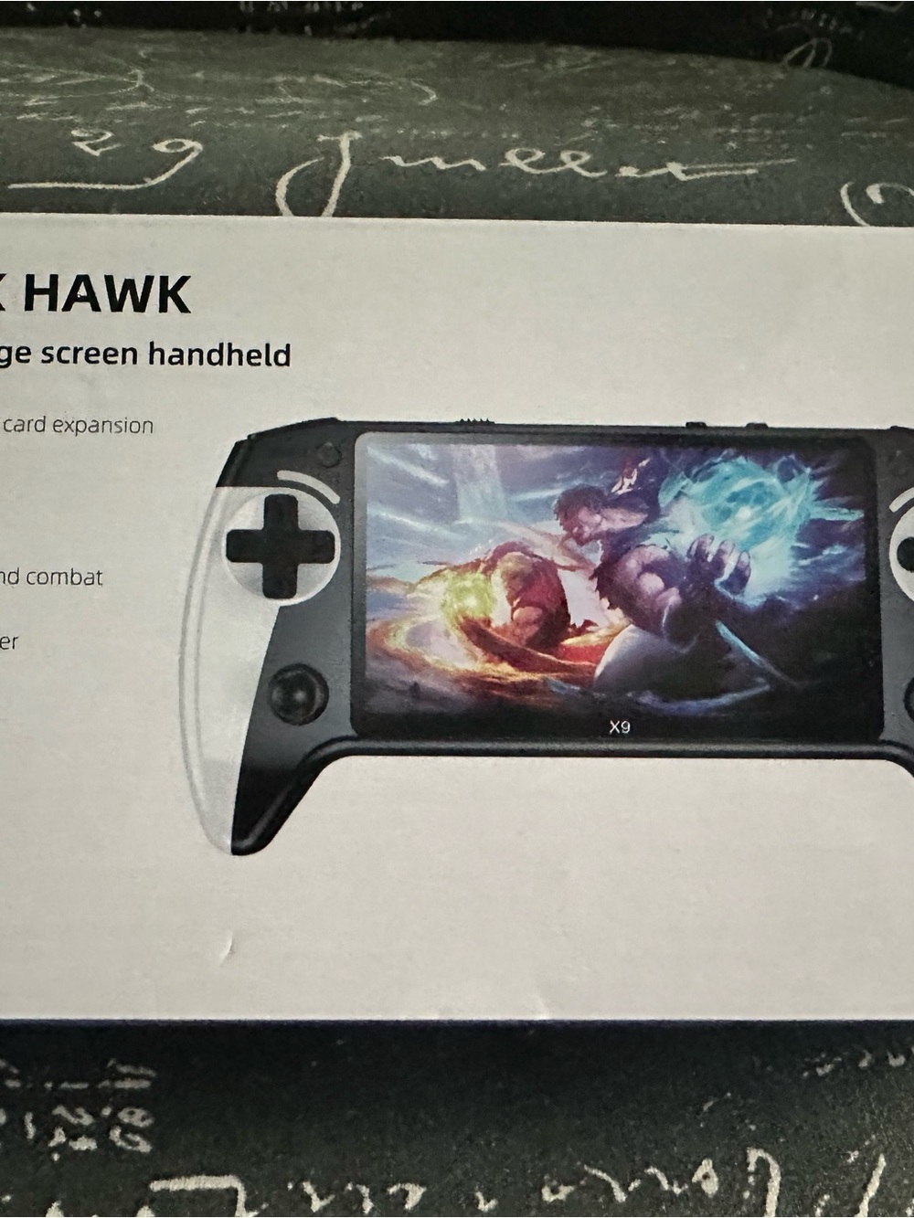 Black and White Handheld Gaming Console - Portable Video Game Player